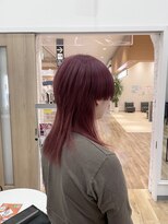 キセイ イオンモール新利府北館店(KISEI)&nbsp;【ブリーチ】レッド×マッシュウルフ