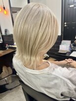 デューヘアー(due hair) MEN'S HAIR ウルフ×ホワイトブロンド