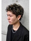 スパイキーショートベリーショート短髪アップバングフェード