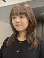 ジアン テラス(GIEN TERRASSE)&nbsp;ミディアムウルフ/ミディアムレイヤー/マロンベージュ@重里