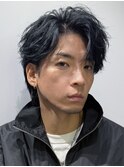 色気溢れるツイストスパイラルかきあげツーブロリバースショート