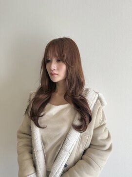 大人美人アッシュオリーブショコラアッシュ韓国風巻きモテ髪