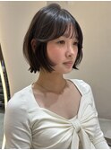 お洒落なレイヤーカットハッシュカットレイヤーボブ渋谷