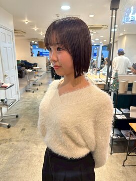 ヘアーブレイス(hair brace) 千葉駅/着物ヘア/大人ガーリー/ダークアッシュ/似合わせカット