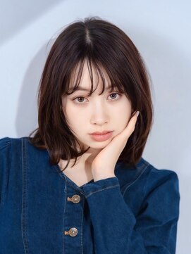 エアー 青山(AIR) シースルーバング/ミディアムボブ