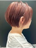 似合わせショート/ミニマルボブ/細めハイライト