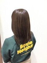 アクセ くびれヘアセミウェットウェーブショコラアッシュヴェールカラー