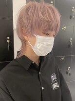 アース コアフュールボーテ 諏訪店(EARTH coiffure beaute)&nbsp;ピンクグレージュハイトーンマッシュウルフ