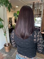 サラジュ 西宮北口店(SARAJU) 艶めく暖色系☆大人可愛いパープル