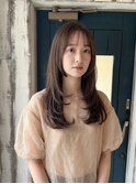 【小顔効果◎】韓国風レイヤー×透明感カラー