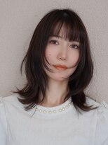 ブゾン(buZon)&nbsp;【buZonブゾン】　切りっぱなしロブｘ顔まわりレイヤー