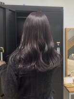 ビーピージェイズ 宇城店(BPJ'S) 艶感ラベンダーピンク☆韓国風ウェーブロング