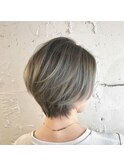 ショート×ハイライトグラデーション