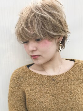 ジアン バイ ミルボン NU茶屋町+(GIEN by milbon) ハンサムカールで決めるマッシュショート