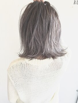 ルモア(RUMOR) Rumor×切りっぱなしボブ「パープルグレージュ」