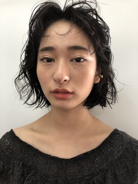 アスター(astar) 【Astar】フラットボブ ランダムパーマ