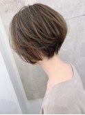 絶壁解消×ワンカールパーマ×大人ショート