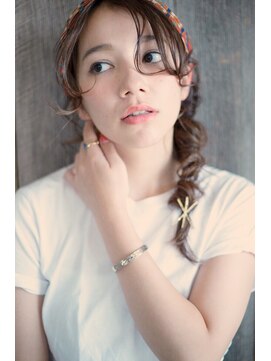 リアン(Lien) Lien☆ハイライトカラー×アッシュブラウン×外ハネボブ