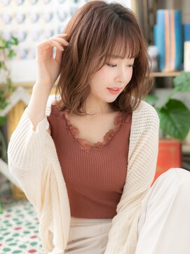カバーヘア イヴ 戸頭店(COVER HAIR EVE) くせ毛風無造作パーマ♪小顔ゆるふわミディa戸頭20代30代40代