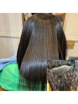 ライズ(Rise) 毛先にブリーチが残っていてもストレート!