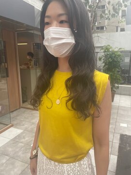 サク 田町芝浦(Sac.) 「Sac.」富永実夕 デジタルパーマで作るウェーブスタイル