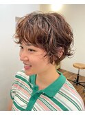 マッシュショートパーマ
