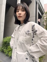 ロンドプロフィール 浦和(Lond profil)&nbsp;前髪カット顔まわり似合わせ外ハネくびれレイヤーミディ