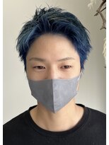 ネクストフォーヘアー(NEXT for hair)&nbsp;スパイキーショート ブルー ネイビー 刈り上げなし