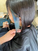 トト 船橋店(toto.)&nbsp;黒髪/グレーベージュ/レイヤーロング/前髪パーマ[西船橋/津田沼]