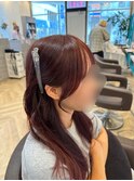 結んでも下ろしても可愛い顔まわり
