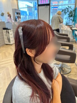 フィッティ 横須賀中央店(fiti) 結んでも下ろしても可愛い顔まわり【韓国ヘア　レイヤーカット】