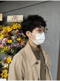 刈り上げ女子×パーマ