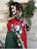 袴着付けツインヘアセット【立川/袴着付け/浴衣/立川/立川】