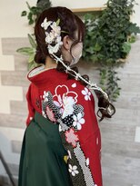 ロカット サロン(Roquat Salon)&nbsp;袴着付けツインヘアセット【立川/袴着付け/浴衣/立川/立川】