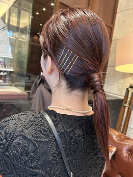 ケンジ 平塚 アネッタ(KENJE annetta) タイトポニー☆アレンジヘア