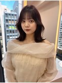 韓国ヘア/前髪あり/顔まわりカット/くびれヘア/