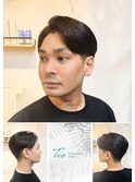 韓国風メンズセンターパート+髪質改善ストレート