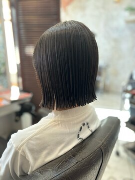 デザイナーズ ヘア リンクス 美容室リンクス(Designer's Hair LINK'S) ダメージレス切りっぱなし外ハネボブ