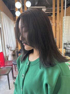 エタン 北千住(ethane) レイヤーカット×地毛風カラー