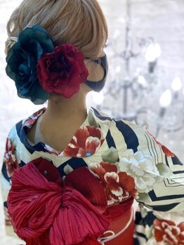 ヘアセットサロン ルミナ(LUMINA)の写真/【栄・久屋大通◆ヘアセット専門店】着付け-浴衣2750円★振袖/訪問着等3600円!早い/綺麗/崩れないの3拍子♪