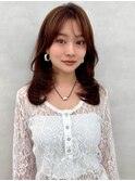02丸顔レイヤーカット/ワンカール/小顔カット/イメチェン