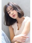 【ROSE】レイヤーボブ＿グレージュ＿ミルクティーベージュ