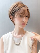 ハルキミナト ジャパン ヨコハマ(HARUKI MINATO japan YOKOHAMA)&nbsp;大人ショート/縮毛矯正/学割U24/ブルーカラー/くすみベージュ