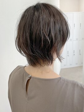 セイドット リー(Say. Ree) Say.くびれショート丸みショートヘーゼルグレージュ暗めカラー