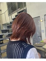 シアン(cyan) オレンジカラー×レイヤースタイル