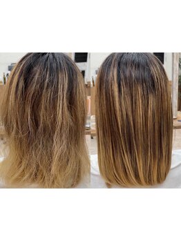 ブリーチなどのハイダメージ毛でも縮毛矯正可能！