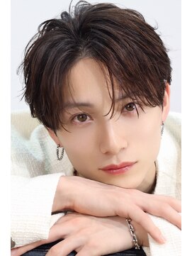 アズ ワン(AS ONE) 韓国ヘアコンマバング韓国マッシュセンターパートフェザーパーマ