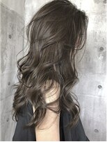 ヌープヘアーアイス(NUUP.hair ici)&nbsp;ブリーチなしカラー◎春オリーブベージュ透明感レイヤー