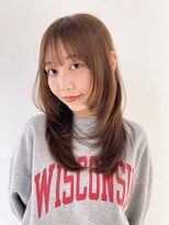 アルバム 銀座(ALBUM GINZA)&nbsp;似合わせカットフェミニンロングメルティカラー_ba541881