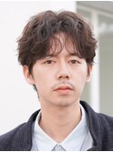 天神メンズパーマルーズショートアクティブショートツイスパ緩め